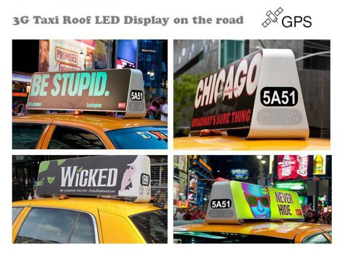 3 जी वाईफ़ाई वायरलेस पी 5 प्रोग्राम के नेतृत्व में विज्ञापन बेतार टैक्सी के शीर्ष प्रकाश प्रदर्शन का नेतृत्व किया